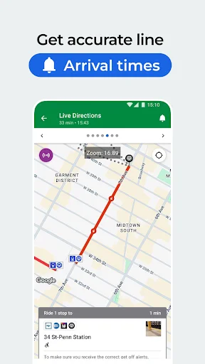 ดาวน์โหลด Moovit: ติดตามรถสาธารณะแบบเรียลไทม์ แม่นยำ ใช้งานง่าย - Screenshot 2
