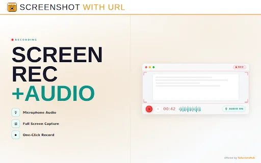 Screenshot with URL – แคปหน้าจอแบบเต็มพร้อม URL และบันทึกวิดีโอ ฟรี! - Screenshot 4