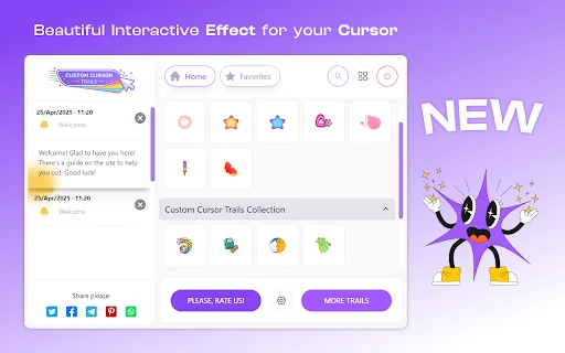ดาวน์โหลด Cursor Trails ฟรี – เติมสีสันให้เมาส์ของคุณด้วยเอฟเฟกต์สุดวิเศษ - Screenshot 1
