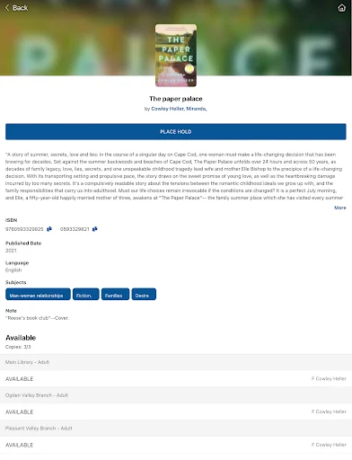 ดาวน์โหลดแอป Weber County Library ล่าสุด – จัดการหนังสือออนไลน์ฟรี - Screenshot 13