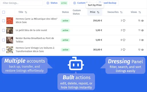 Dotb: ตัวช่วยเพิ่มยอดขาย Vinted อัตโนมัติด้วย AI – ติดตั้งฟรี - Screenshot 3