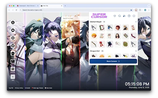 Anime Cursor – เปลี่ยนเมาส์ให้เป็นตัวละครอนิเมะสุดเท่ฟรี - Screenshot 3