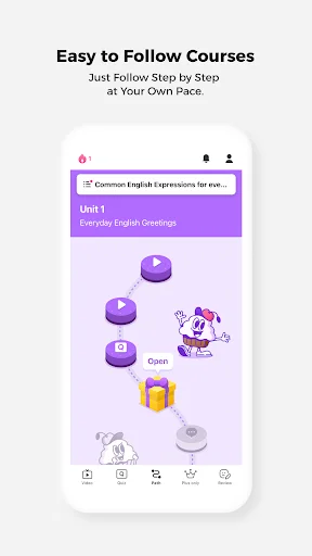 ดาวน์โหลด Cake เรียนภาษาอังกฤษและเกาหลีฟรี – ฝึกพูดสนุกได้ทุกวัน - Screenshot 6