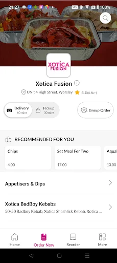 ดาวน์โหลด Xotica Fusion ล่าสุด – สั่งอาหารอร่อยพร้อมดีลพิเศษฟรี - Screenshot 3