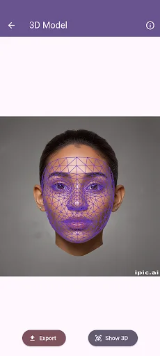ดาวน์โหลด 3D Face Model Maker ล่าสุด – สร้างโมเดล 3D จากใบหน้าฟรี - Screenshot 1