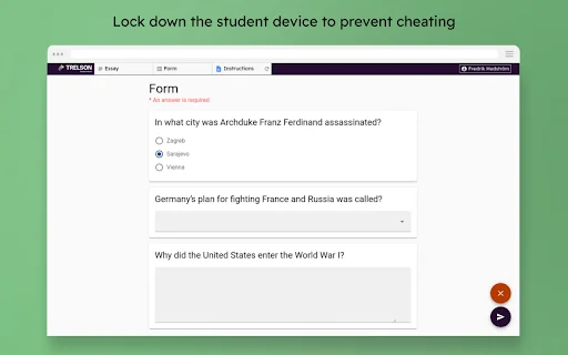 ดาวน์โหลด Trelson Browser Lockdown ล่าสุด – เครื่องมือคุมสอบออนไลน์ฟรี - Screenshot 2