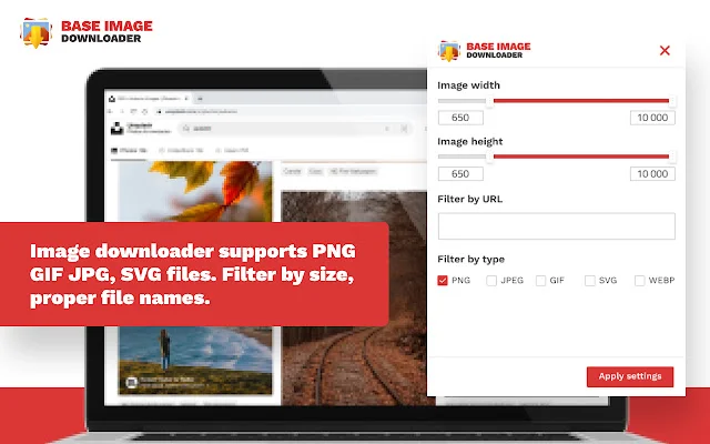 ดาวน์โหลด Base Image Downloader ล่าสุด – เซฟรูปภาพได้ในคลิกเดียว ฟรี - Screenshot 1