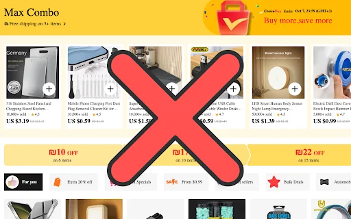 ดาวน์โหลด Skip AliExpress Bundle Deals – ช้อปสินค้าชิ้นเดียวได้ง่ายขึ้น - Screenshot 2