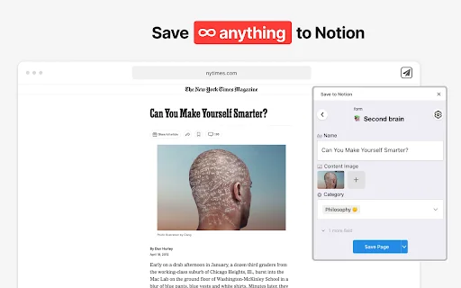 ดาวน์โหลด Save to Notion – บันทึกเว็บไซต์และบทความเข้า Notion ง่ายๆ - Screenshot 1