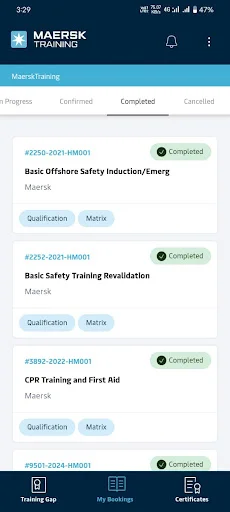 ดาวน์โหลด Maersk Training TMS ล่าสุด – จัดการการฝึกอบรมของคุณได้ง่ายๆ - Screenshot 5