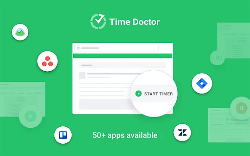 ดาวน์โหลด Time Doctor Chrome Extension ล่าสุด – ติดตามเวลาทำงานฟรี - Screenshot 1