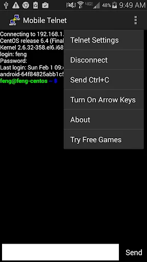 ดาวน์โหลด Mobile Telnet ล่าสุด – เชื่อมต่อเซิร์ฟเวอร์ฟรีบน Android - Screenshot 5