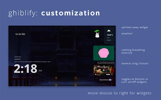 ดาวน์โหลด Ghiblify – เปลี่ยนหน้าแท็บใหม่ให้เป็นโลกแห่งจิบลิสุดน่ารัก - Screenshot 4