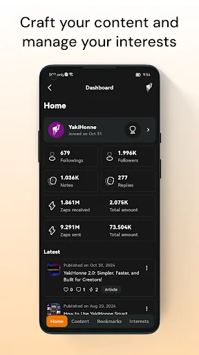 ดาวน์โหลด YakiHonne ล่าสุด – แพลตฟอร์มโซเชียลบน Nostr และ Bitcoin ฟรี - Screenshot 3