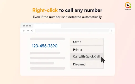 ดาวน์โหลด Quick Call by Callyzer เวอร์ชันล่าสุด – โทรจากเบราว์เซอร์ได้ทันที - Screenshot 3