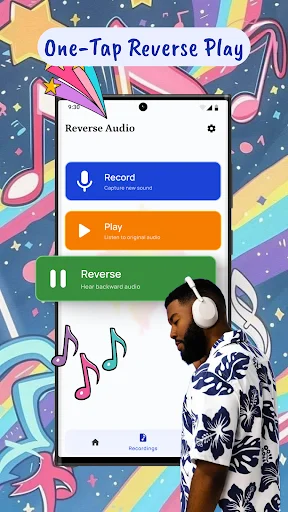 ดาวน์โหลด Reverse Audio: Reverse Singing ล่าสุด – แอปพลิเคชันย้อนกลับเสียงฟรี - Screenshot 3