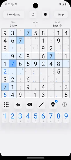 ดาวน์โหลด Sudoku Trainer! เวอร์ชันล่าสุด – ฝึกทักษะซูโดกุฟรี - Screenshot 1