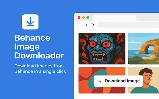 Behance Image Downloader ดาวน์โหลดรูปภาพจาก Behance ได้ง่ายๆ - Screenshot 1