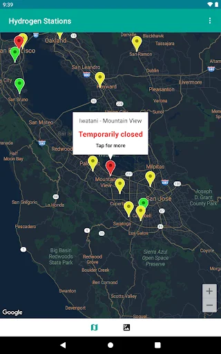 ดาวน์โหลด Hydrogen Stations USA ล่าสุด – ค้นหาสถานีไฮโดรเจนฟรี - Screenshot 14
