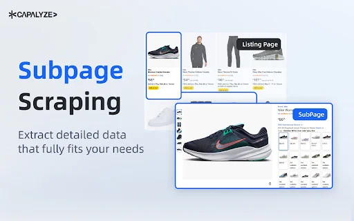 ดาวน์โหลด Capalyze: AI Web Scraper ส่วนขยายดึงข้อมูลเว็บเป็น Excel ฟรี - Screenshot 2