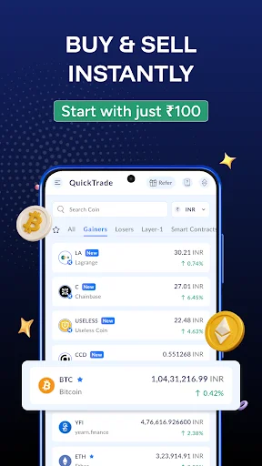 ดาวน์โหลด ZebPay ล่าสุด – แอปเทรด Bitcoin และคริปโตที่ง่ายที่สุด - Screenshot 5