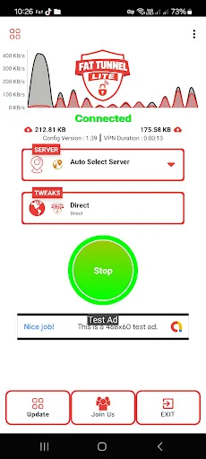 ดาวน์โหลด Fat Tunnel Lite ล่าสุด – VPN ความเร็วสูง ปลอดภัย ฟรี - Screenshot 1