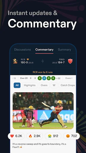 ดาวน์โหลด CREX – Just Cricket ล่าสุด – อัปเดตผลคะแนนคริกเก็ตสดฟรี - Screenshot 3