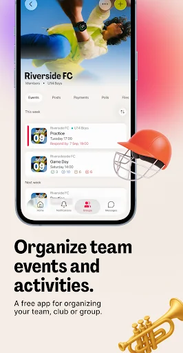 ดาวน์โหลด Spond แอปจัดการทีมและกิจกรรมกลุ่มที่ดีที่สุด ฟรี - Screenshot 2