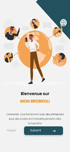 ดาวน์โหลด MonBrobroli เวอร์ชันล่าสุด – เชื่อมต่อธุรกิจและนักศึกษาฟรี - Screenshot 1