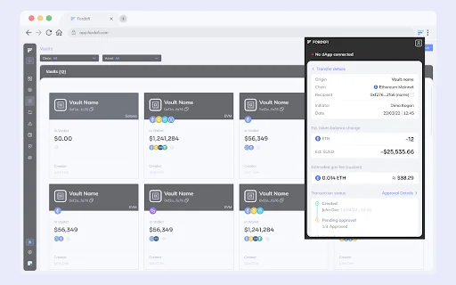 ดาวน์โหลด Fordefi ส่วนขยายกระเป๋าเงิน DeFi ระดับสถาบันล่าสุด - Screenshot 3
