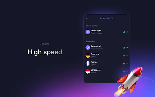 ดาวน์โหลด Pipster VPN ฟรี – เบราว์เซอร์ส่วนตัวที่รวดเร็วและปลอดภัย - Screenshot 3