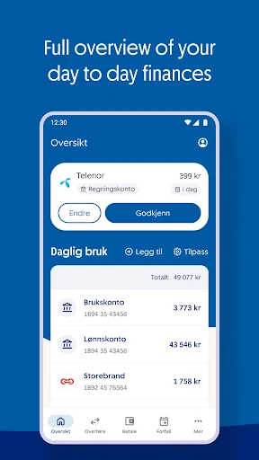 ดาวน์โหลด SpareBank 1 Mobile Banking ล่าสุด – จัดการเงินง่าย ปลอดภัย - Screenshot 3