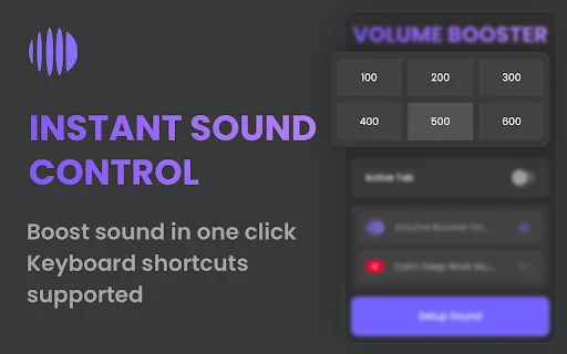 ดาวน์โหลด Volume Booster 600% ล่าสุด – เร่งเสียง Chrome ฟรี - Screenshot 5