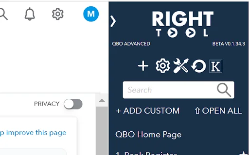 ดาวน์โหลด RightTool for QuickBooks Online – เพิ่มประสิทธิภาพการทำงานบัญชี - Screenshot 1