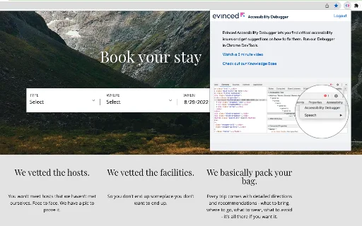 ดาวน์โหลด Evinced Dev Debugger ล่าสุด – เครื่องมือตรวจสอบ Accessibility - Screenshot 1