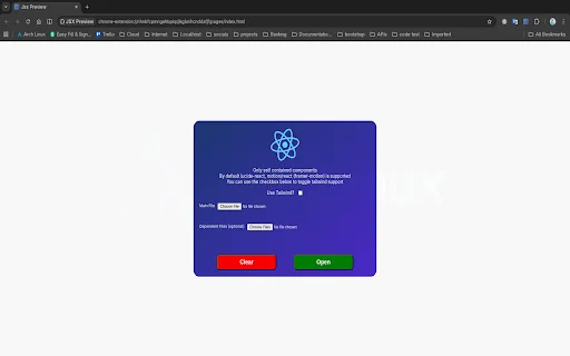 JSX Preview ดาวน์โหลดฟรี – พรีวิว JSX/TSX โดยไม่ต้องตั้งค่า React - Screenshot 1