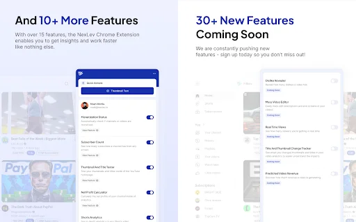 ดาวน์โหลด Nexlev YouTube Research & Analytics – ตัวช่วยวิเคราะห์ช่อง YouTube - Screenshot 5