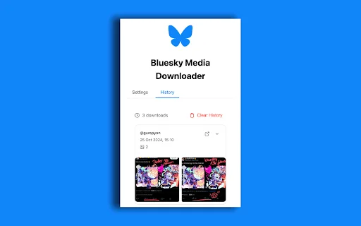 ดาวน์โหลดรูปภาพและวิดีโอจาก Bluesky ได้ง่ายๆ ด้วย Bluesky Media Downloader - Screenshot 3