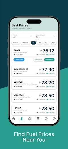 ดาวน์โหลด Gas PH ล่าสุด – ค้นหาราคาน้ำมันที่ถูกที่สุดในฟิลิปปินส์ ฟรี - Screenshot 3