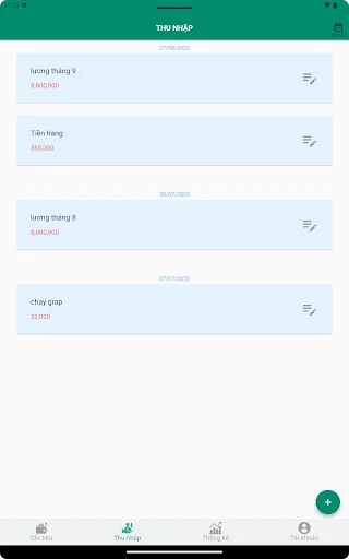 ดาวน์โหลด Thu Chi ล่าสุด – แอปจัดการรายรับรายจ่ายฟรี ใช้งานง่าย - Screenshot 10