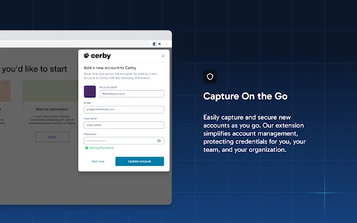 ดาวน์โหลด Cerby Extension ล่าสุด – จัดการบัญชีองค์กรปลอดภัย ฟรี - Screenshot 4