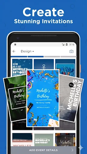 ดาวน์โหลด ZEvents Invite Maker Hobnob ล่าสุด – สร้างการ์ดเชิญออนไลน์ฟรี - Screenshot 1