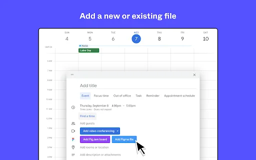 ดาวน์โหลด Figma สำหรับ Chrome – เชื่อมต่อ Google Calendar ง่ายขึ้น - Screenshot 2