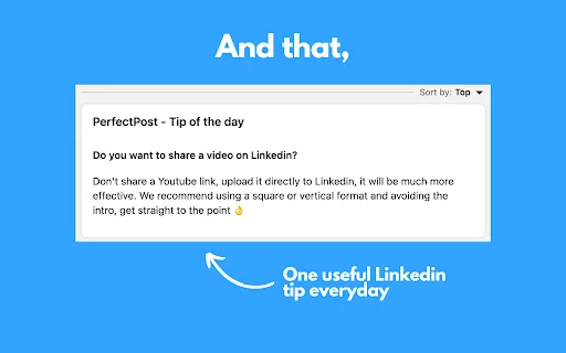 ดาวน์โหลด PerfectPost ล่าสุด – เครื่องมือช่วยเขียน LinkedIn ให้ปัง - Screenshot 3