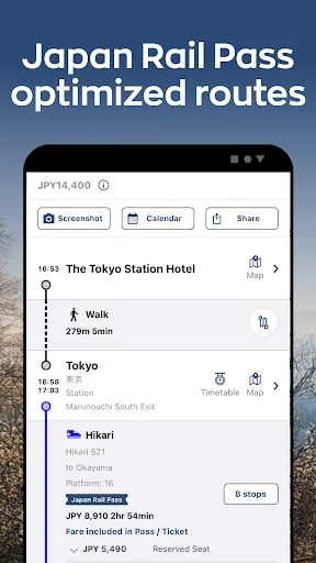 Japan Travel by NAVITIME – วางแผนเที่ยวญี่ปุ่น ค้นหาเส้นทางรถไฟ JR Pass - Screenshot 4