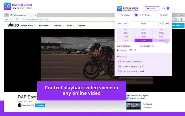 ดาวน์โหลด Qspeed Video Speed Controller ล่าสุด – ปรับความเร็ววิดีโอฟรี - Screenshot 1