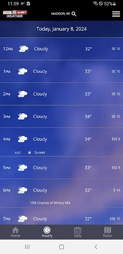 ดาวน์โหลด WMTV15 First Alert Weather ล่าสุด – พยากรณ์อากาศแม่นยำ ฟรี - Screenshot 2