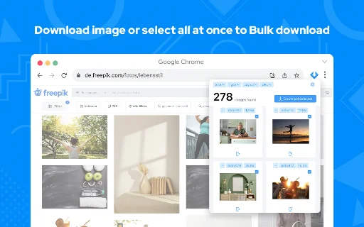 ดาวน์โหลด Image Downloader – ส่วนขยาย Chrome บันทึกรูปภาพฟรีและรวดเร็ว - Screenshot 2