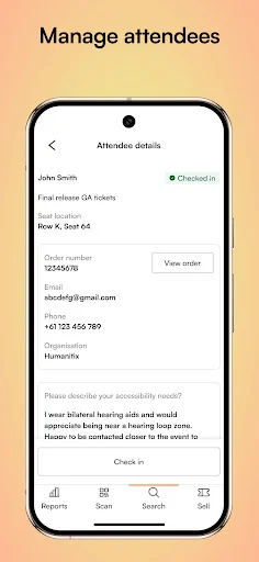 ดาวน์โหลด Humanitix for Hosts ล่าสุด – จัดการอีเวนต์ง่ายด้วยระบบสแกน QR - Screenshot 6