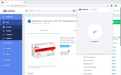 ดาวน์โหลด Method mConnect Extension ล่าสุด – เพิ่มประสิทธิภาพการจัดซื้อทันตกรรม - Screenshot 1